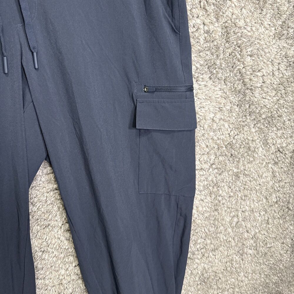 All In Motion Women’s Lightweight Cargo Jogger Pants Large Navy Blue Pull On - Picture 2 of 8
